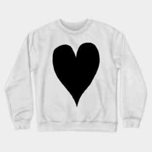 Black Heart Crewneck Sweatshirt