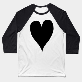Black Heart Baseball T-Shirt