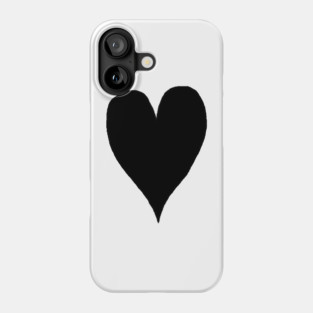 Black Heart Phone Case
