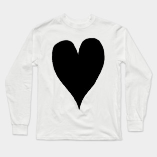Black Heart Long Sleeve T-Shirt