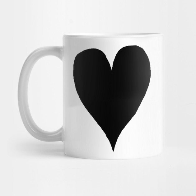 Black Heart by Creatifly Graphic Tees