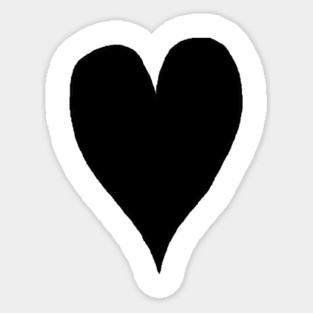 Black Heart Sticker