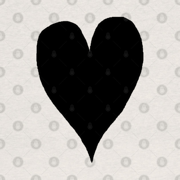 Black Heart by Creatifly Graphic Tees