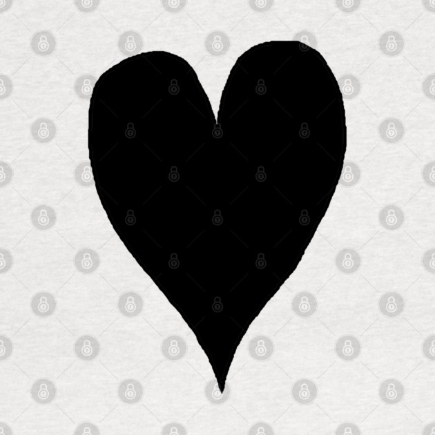 Black Heart by Creatifly Graphic Tees