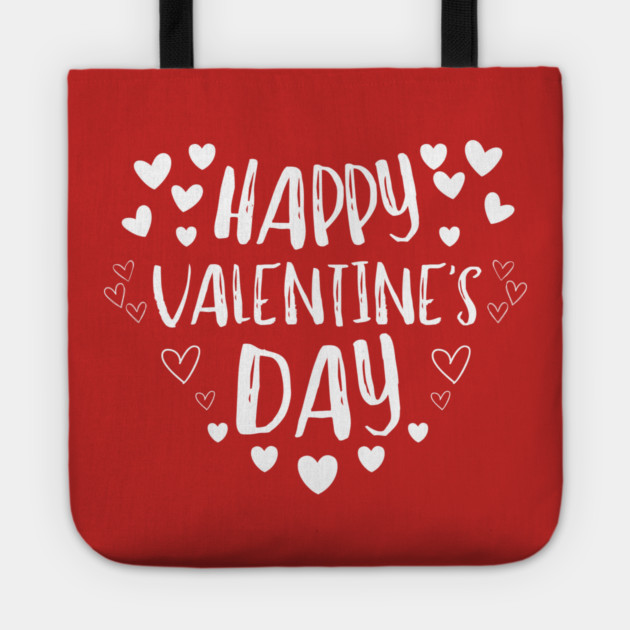 Happy Valentine’s Day Tote by Creatifly Graphic Tees