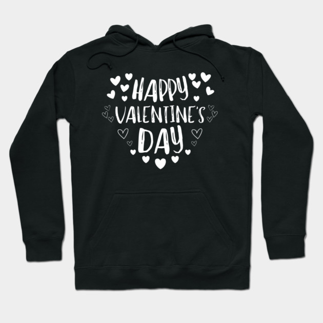 Happy Valentine’s Day Hoodie by Creatifly Graphic Tees