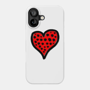 Spotted Heart Love Phone Case