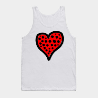 Spotted Heart Love Tank Top