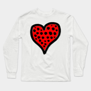 Spotted Heart Love Long Sleeve T-Shirt