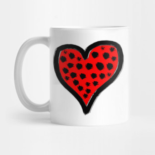 Spotted Heart Love Mug