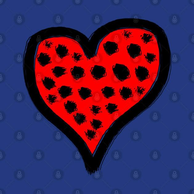 Spotted Heart Love by Creatifly Graphic Tees