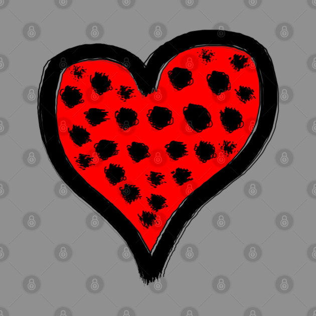 Spotted Heart Love by Creatifly Graphic Tees