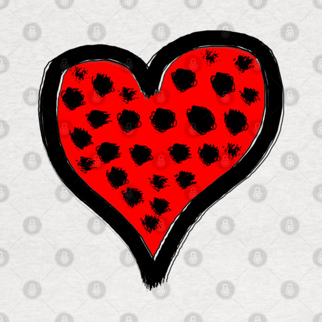Spotted Heart Love by Creatifly Graphic Tees