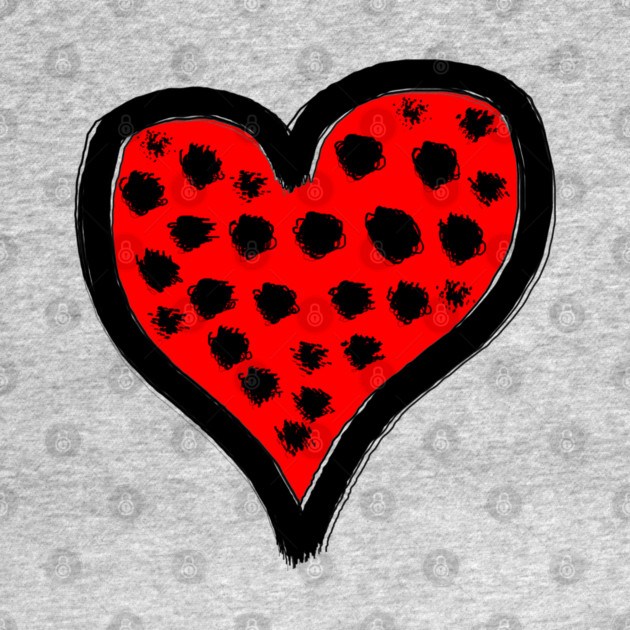 Spotted Heart Love by Creatifly Graphic Tees