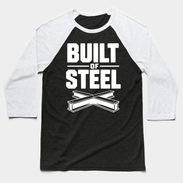 Steel Mentality Baseball T-Shirt by Frank Ring