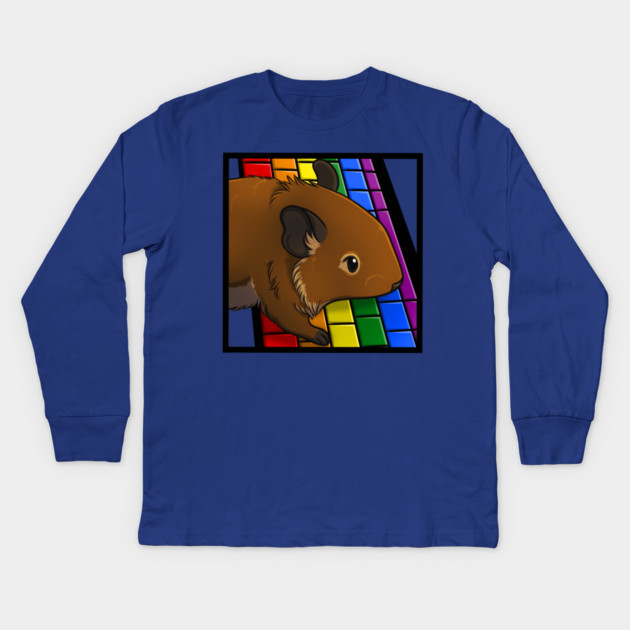 Rainbow Computer Degu Kids Long Sleeve T-Shirt by DeguArts