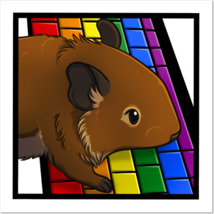 Rainbow Computer Degu Posters and Art