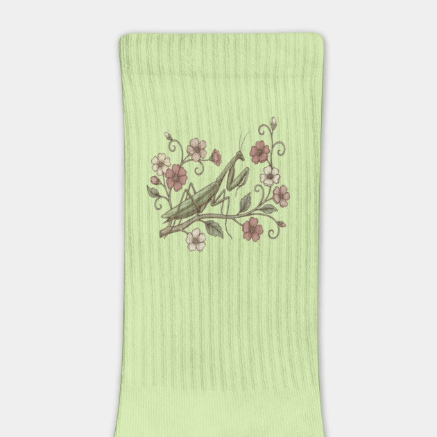 Praying Mantis Floral Nature by BirdsnStuff