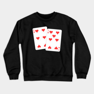 67 Playing Cards Heart - Valentine's Day Crewneck Sweatshirt