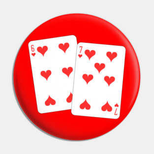 67 Playing Cards Heart - Valentine's Day Pin