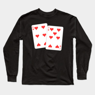 67 Playing Cards Heart - Valentine's Day Long Sleeve T-Shirt