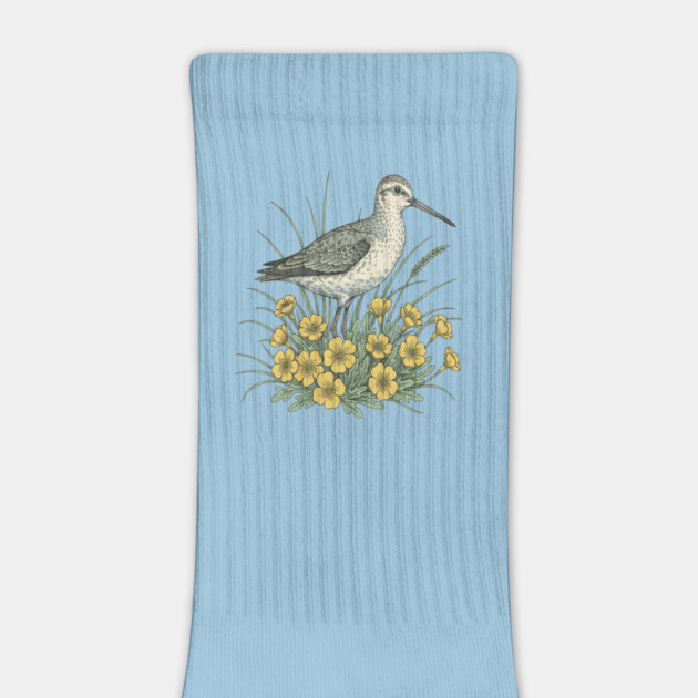 Sandpiper Coastal Botanical Art by BirdsnStuff