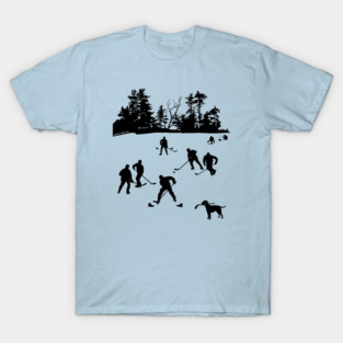 Day on the Lake Pond Hockey T-Shirt
