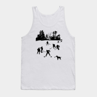 Day on the Lake Pond Hockey Tank Top