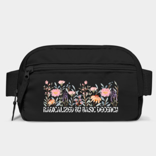 Radicalized by Basic Decency Floral Bag
