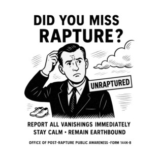 Unraptured – Did You Miss the Rapture? T-Shirt