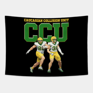 Oregon-Ducks-Caucasian-Collision-Unit Tapestry
