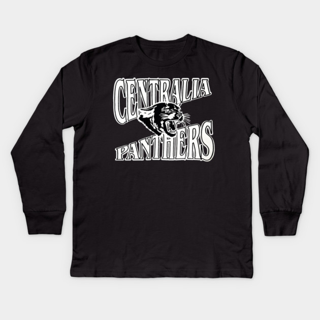 Centralia Panthers - Stacked Kids Long Sleeve T-Shirt by nicklower