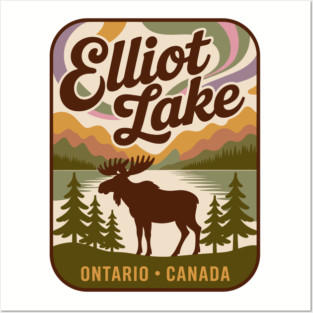 Elliot Lake – Vintage Forest Patch Sunset Art Posters and Art