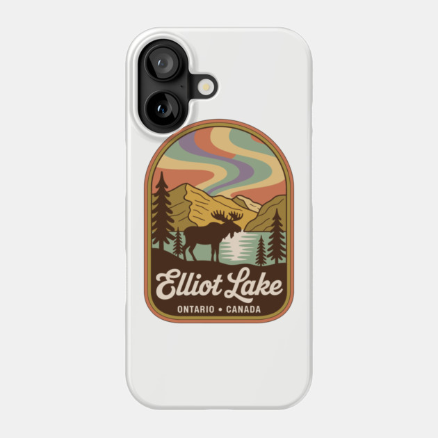Elliot Lake – Vintage Arch Landscape Canada Art Phone Case by JessArty