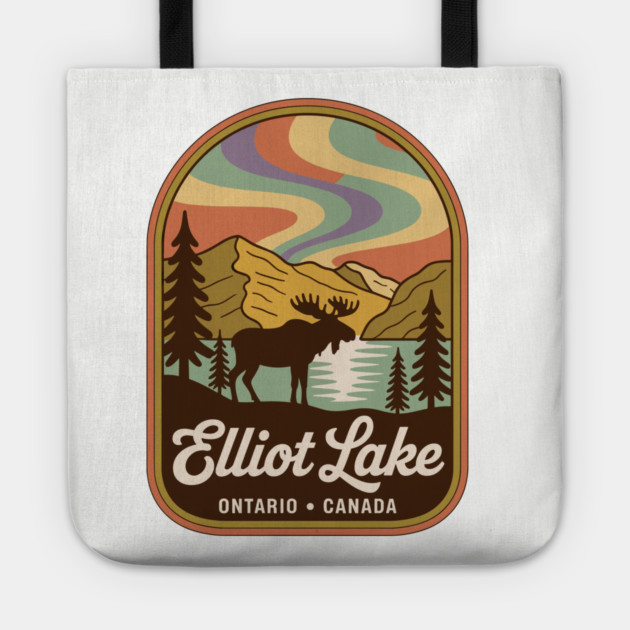 Elliot Lake – Vintage Arch Landscape Canada Art Tote by JessArty
