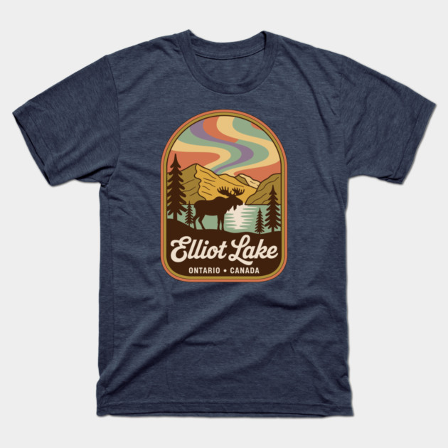 Elliot Lake – Vintage Arch Landscape Canada Art T-Shirt by JessArty