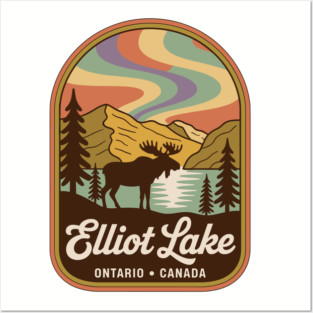 Elliot Lake – Vintage Arch Landscape Canada Art Posters and Art