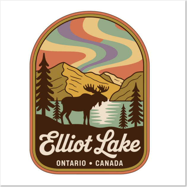 Elliot Lake – Vintage Arch Landscape Canada Art Wall Art by JessArty