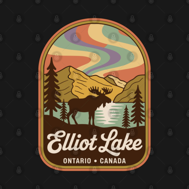 Elliot Lake – Vintage Arch Landscape Canada Art by JessArty