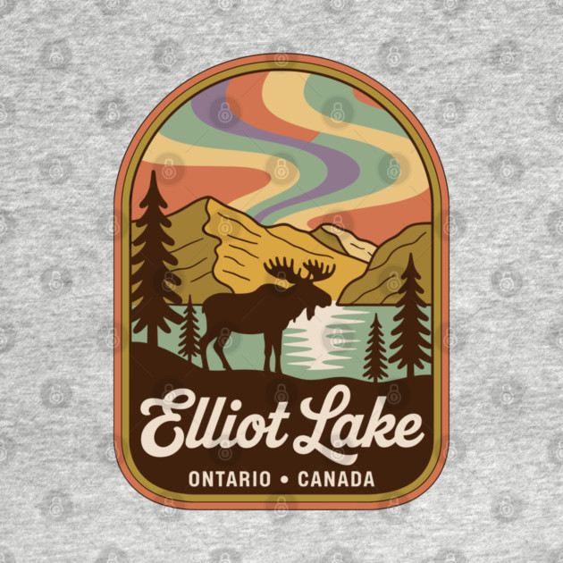 Elliot Lake – Vintage Arch Landscape Canada Art by JessArty