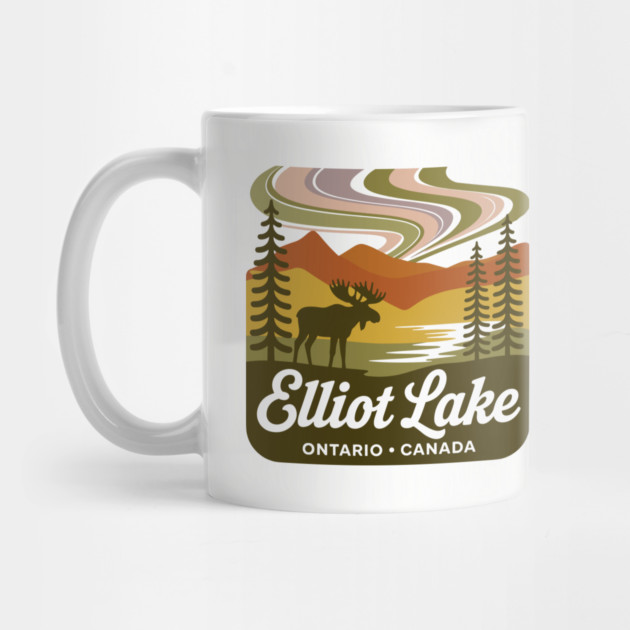 Elliot Lake – Retro Forest Sunset Wilderness Art by JessArty