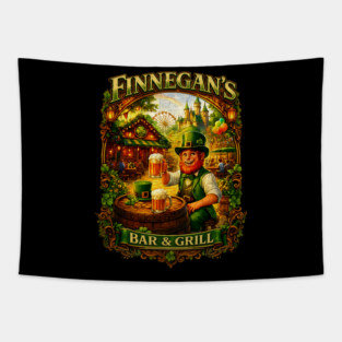 Finnegan's Bar and Grill Theme Park Pub Irish Influence Tapestry