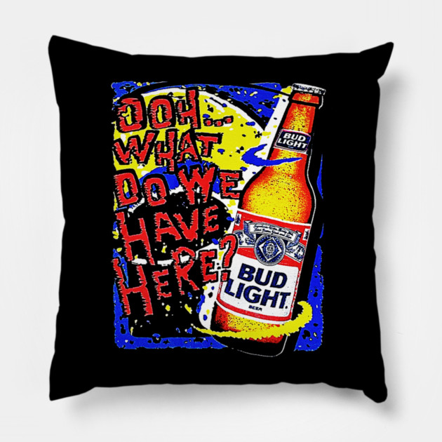 Beer Bottle - What Do We Have Here? Pillow by nicklower