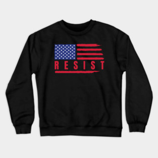 Resist American Flag Crewneck Sweatshirt