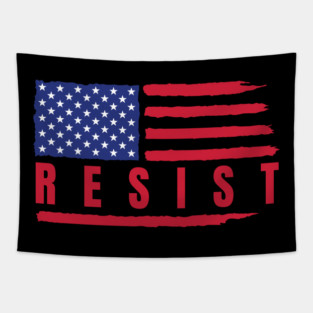 Resist American Flag Tapestry