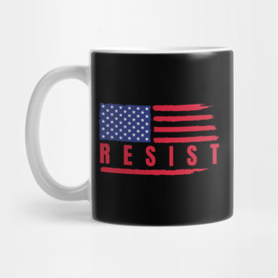 Resist American Flag Mug