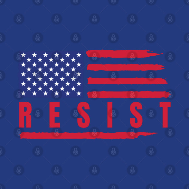Resist American Flag by Creatifly Graphic Tees