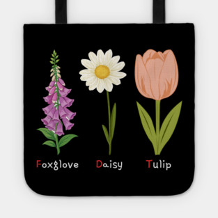 Foxglove Daisy Tulip Tote