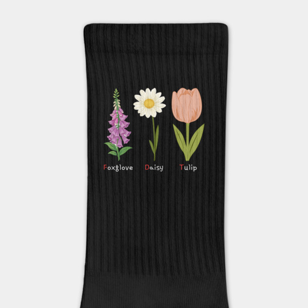 Foxglove Daisy Tulip by Creatifly Graphic Tees