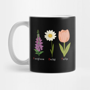 Foxglove Daisy Tulip Mug